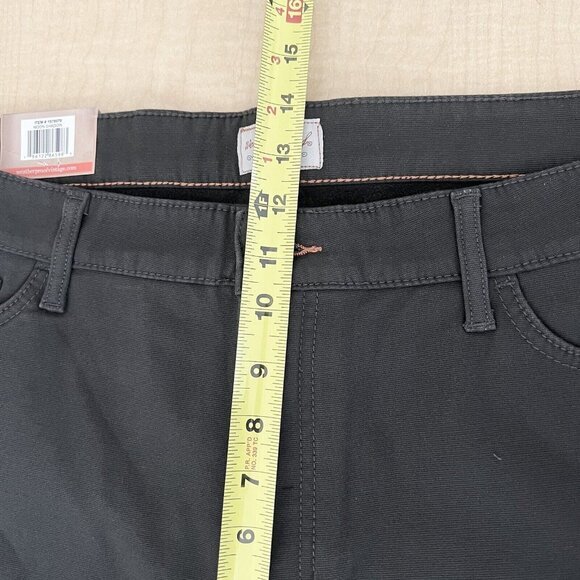 Weatherproof Vintage Men Canvas Pant 40X30 Bonded Fleece Lined Stretch Black NWT - Picture 11 of 12